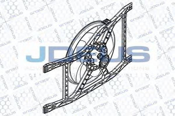 JDEUS EV879610 Вентилятор, охолодження двигуна