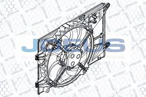 JDEUS EV8D3640 Вентилятор, охолодження двигуна