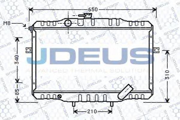 JDEUS 054M70 Радіатор, охолодження двигуна