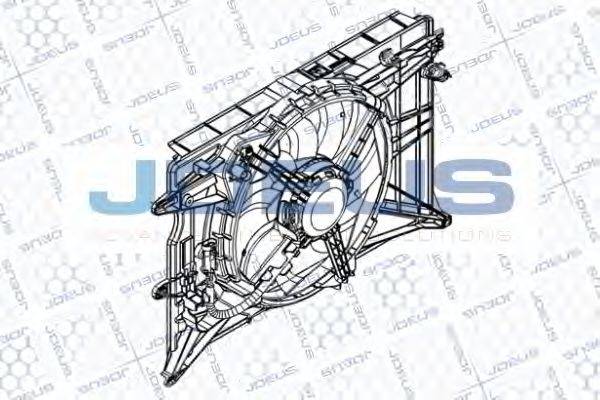 JDEUS EV8C6140 Вентилятор, охолодження двигуна