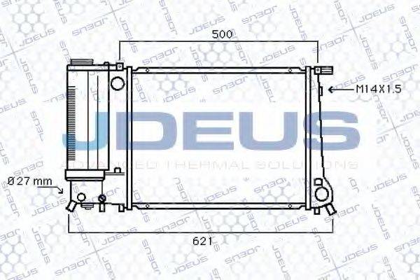 JDEUS 005M57 Радіатор, охолодження двигуна