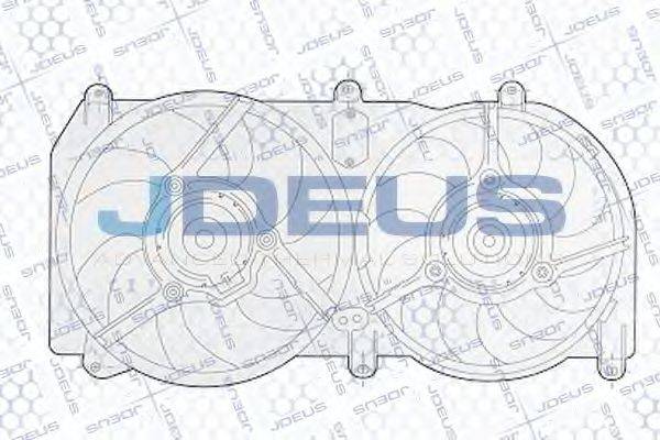 JDEUS EV02284 Вентилятор, охолодження двигуна