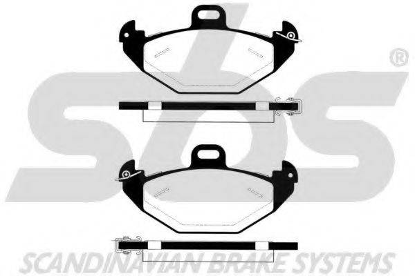 SBS 1501223942 Комплект гальмівних колодок, дискове гальмо