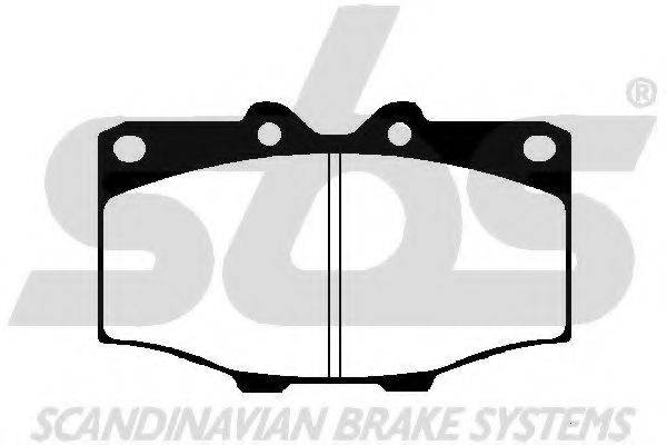 SBS 1501224509 Комплект гальмівних колодок, дискове гальмо