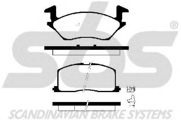 SBS 1501224532 Комплект гальмівних колодок, дискове гальмо