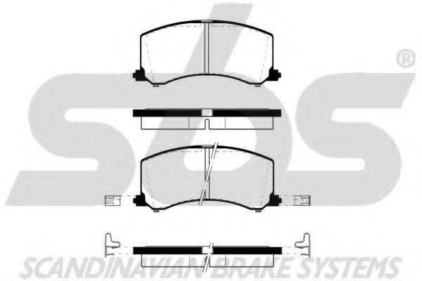 SBS 1501225207 Комплект гальмівних колодок, дискове гальмо