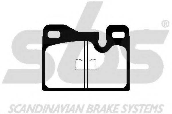 SBS 1501225604 Комплект гальмівних колодок, дискове гальмо