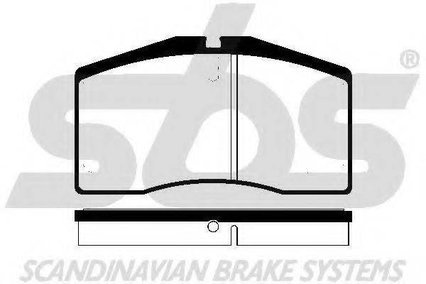 SBS 1501225606 Комплект гальмівних колодок, дискове гальмо