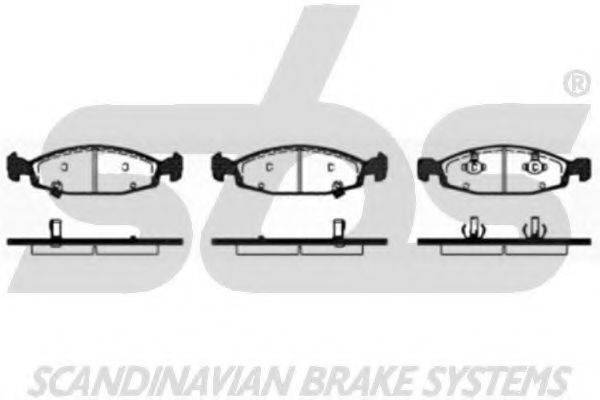 SBS 1501229322 Комплект гальмівних колодок, дискове гальмо