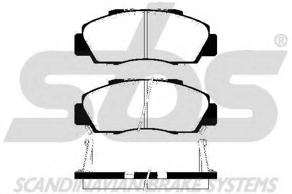 SBS 1501229981 Комплект гальмівних колодок, дискове гальмо