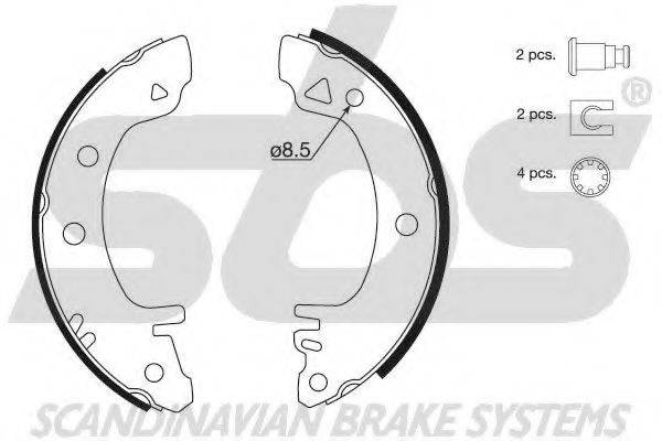 SBS 18492725375 Комплект гальмівних колодок
