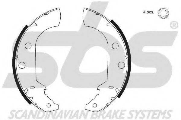 SBS 18492799489 Комплект гальмівних колодок