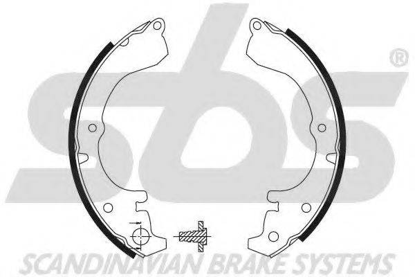 SBS 18492745502 Комплект гальмівних колодок