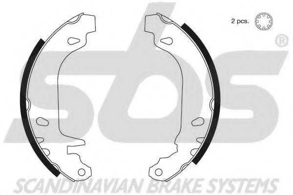 SBS 18492799545 Комплект гальмівних колодок