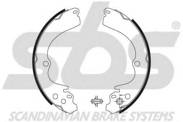 SBS 18492744551 Комплект гальмівних колодок