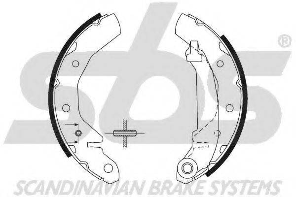 SBS 18492750594 Комплект гальмівних колодок