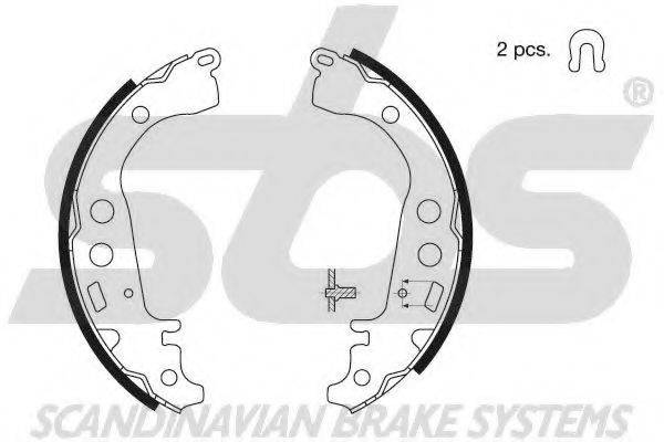 SBS 18492745617 Комплект гальмівних колодок