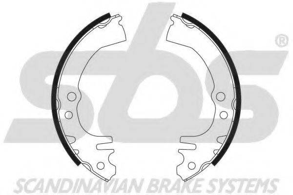 SBS 18492751623 Комплект гальмівних колодок