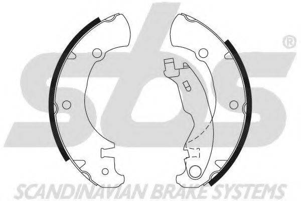SBS 18492723625 Комплект гальмівних колодок
