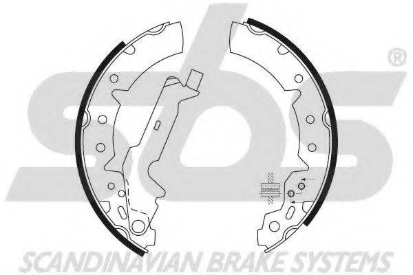 SBS 18492745654 Комплект гальмівних колодок