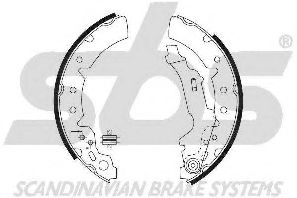 SBS 18492745660 Комплект гальмівних колодок