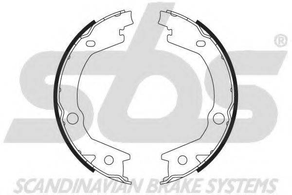 SBS 18492734745 Комплект гальмівних колодок; Комплект гальмівних колодок, стоянкова гальмівна система