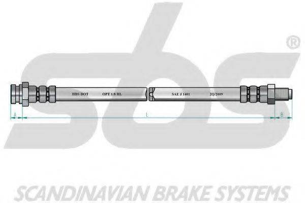 SBS 1330851024 Гальмівний шланг