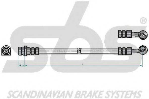 SBS 1330853494 Гальмівний шланг