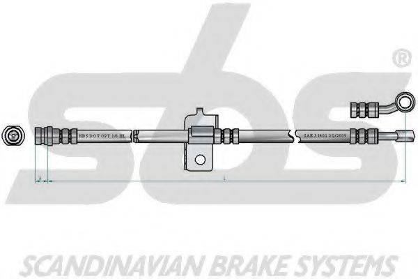 SBS 1330853496 Гальмівний шланг