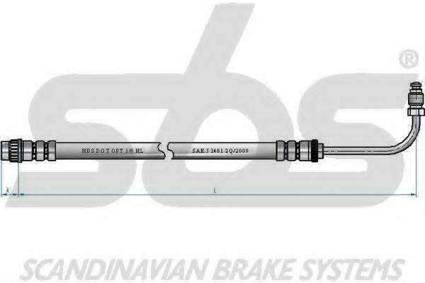 SBS 1330853755 Гальмівний шланг