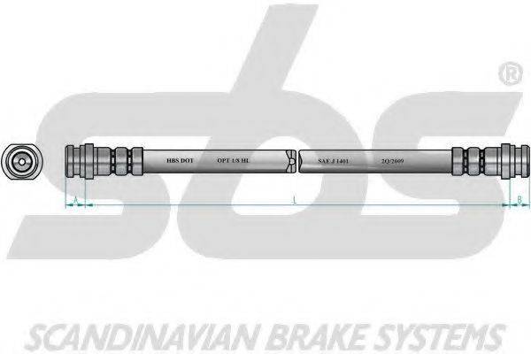 SBS 1330855236 Гальмівний шланг