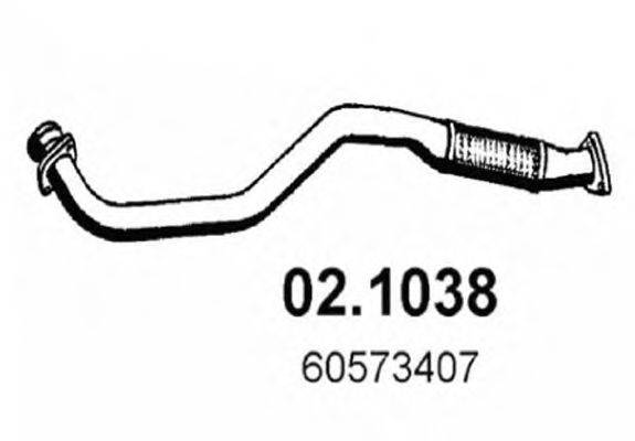 ASSO 021038 Труба вихлопного газу