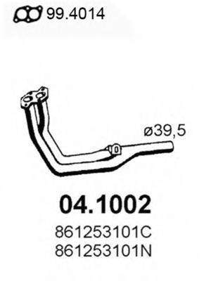 ASSO 041002 Труба вихлопного газу