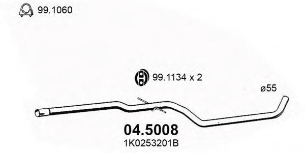 ASSO 045008 Труба вихлопного газу