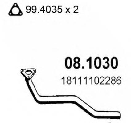 ASSO 081030 Труба вихлопного газу