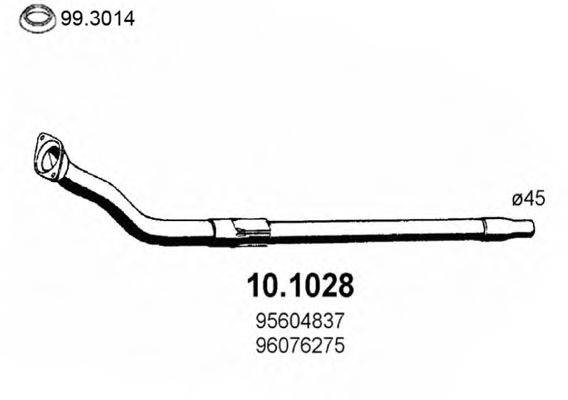 ASSO 101028 Труба вихлопного газу