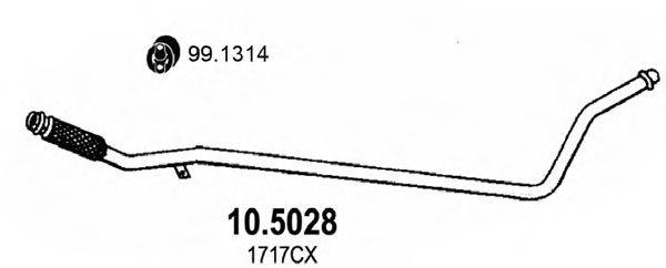 ASSO 105028 Труба вихлопного газу