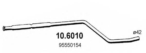 ASSO 106010 Середній глушник вихлопних газів