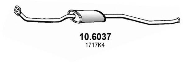 ASSO 106037 Середній глушник вихлопних газів