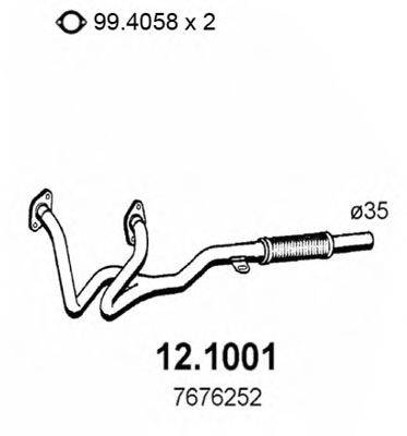 ASSO 121001 Труба вихлопного газу