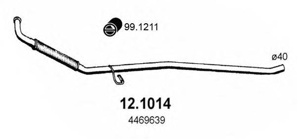 ASSO 121014 Труба вихлопного газу