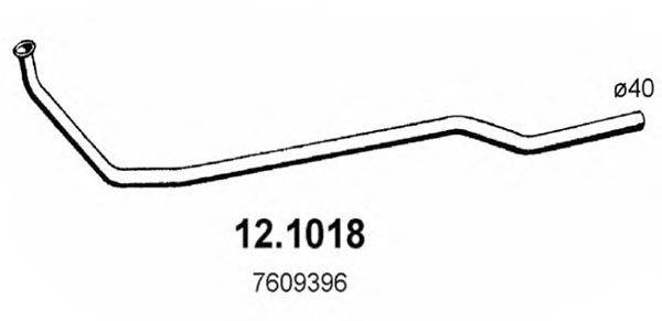 ASSO 121018 Труба вихлопного газу