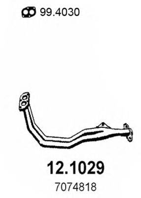 ASSO 121029 Труба вихлопного газу