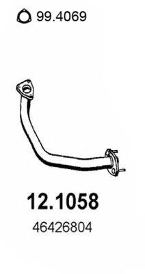 ASSO 121058 Труба вихлопного газу