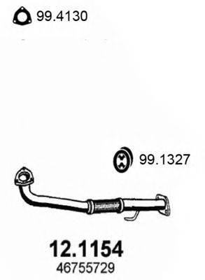 ASSO 121154 Труба вихлопного газу