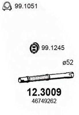 ASSO 123009 Труба вихлопного газу