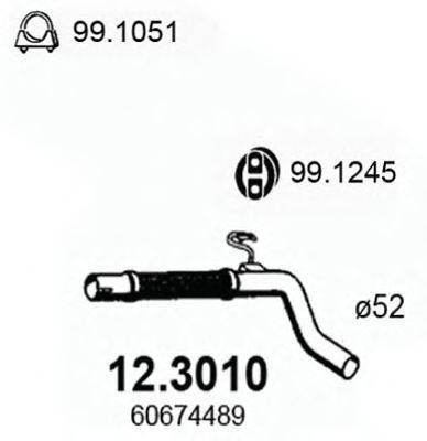 ASSO 123010 Труба вихлопного газу