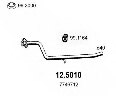 ASSO 125010 Труба вихлопного газу