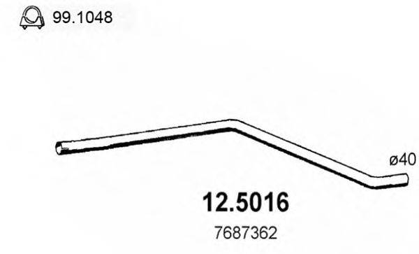 ASSO 125016 Труба вихлопного газу