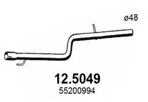 ASSO 125049 Труба вихлопного газу